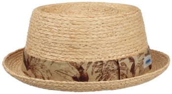 Palarie din paie Pork Pie Raffia Sustainable - Stetson