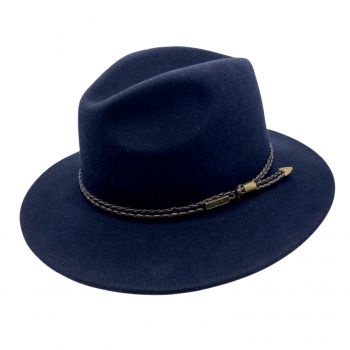 Palarie din fetru de lana Outback Fedora - Jacaru