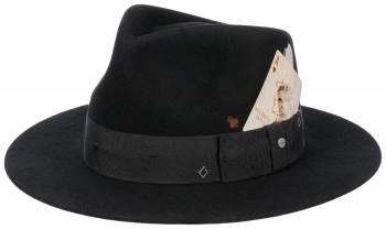 Palarie din fetru de lana Fedora Woolfelt - Stetson