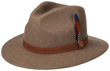 Palarie din fetru de lana Traveller Woolfelt Mix - Stetson