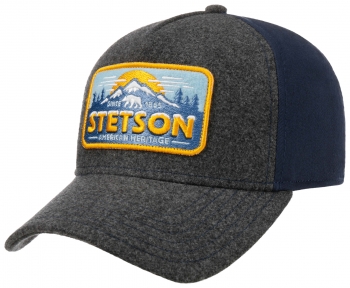 Sapca din lana si poliester Trucker Cap Polar Bear - Stetson