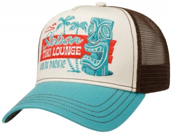 Sapca din bumbac si poliester Trucker Cap Tiki Lounge - Stetson