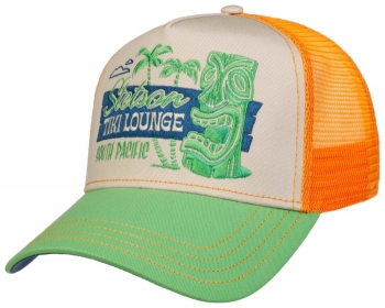 Sapca din bumbac si poliester Trucker Cap Tiki Lounge - Stetson