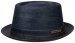 Palarie din bumbac Pork Pie Denim Sustainable - Stetson