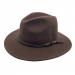 Palarie din fetru de lana Outback Fedora - Jacaru