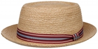 Palarie din paie Pork Pie Raffia - Stetson